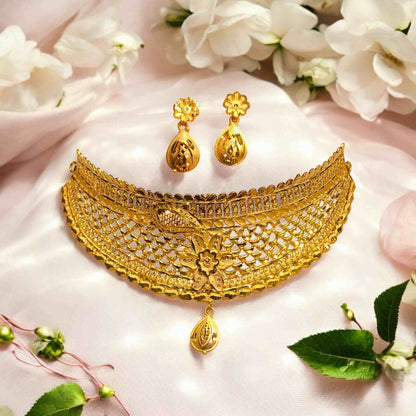 Gold plated Choker Set