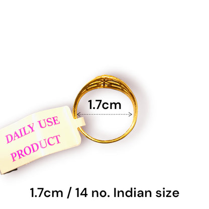 Gold plated ring for girls