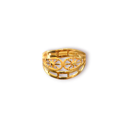 Gold plated ring for women