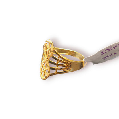 Gold plated ring for women