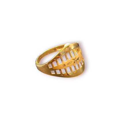Gold plated ring for women