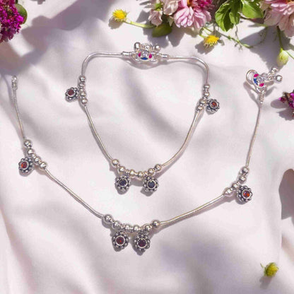 Silver payal for women latest design