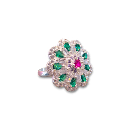 Silver jodha ring for girls
