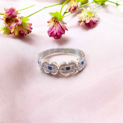 Daily use silver ring for women