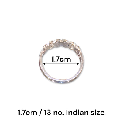Silver ring for women
