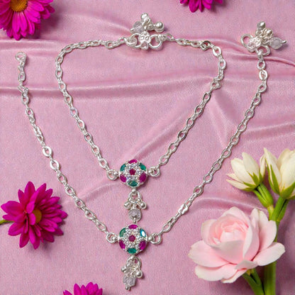 Silver payal for women