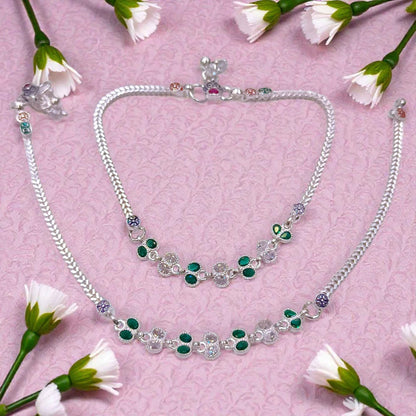 Fancy Silver payal for women