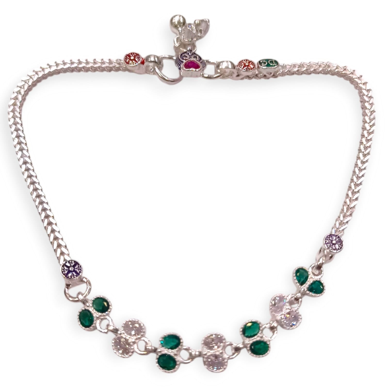 Traditional silver payal