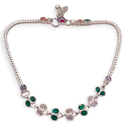 Traditional silver payal