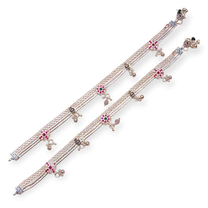 Premium silver payal