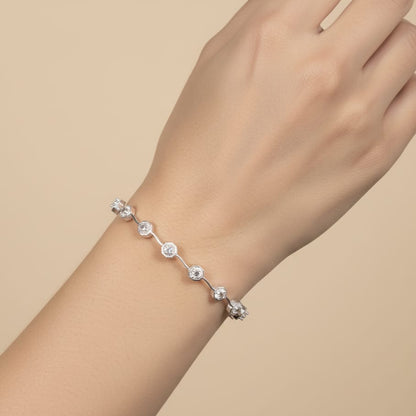 Silver bangle for women