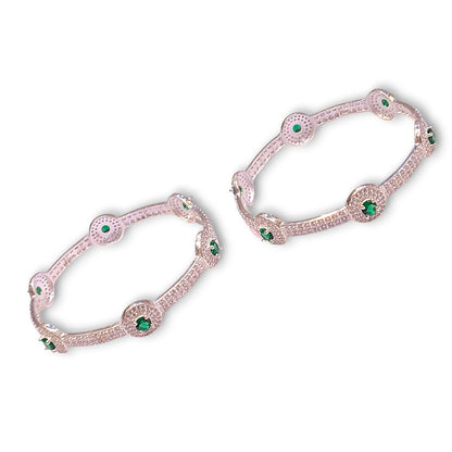 Fancy silver bangles