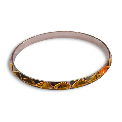 Gold plated silver kada for men