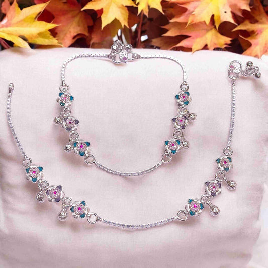 Silver payal for women