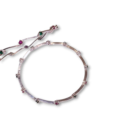 Silver bangles latest design by jauhari jewellers