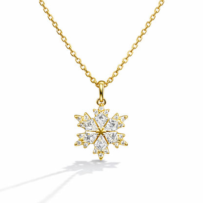 Snowflake sterling silver necklace