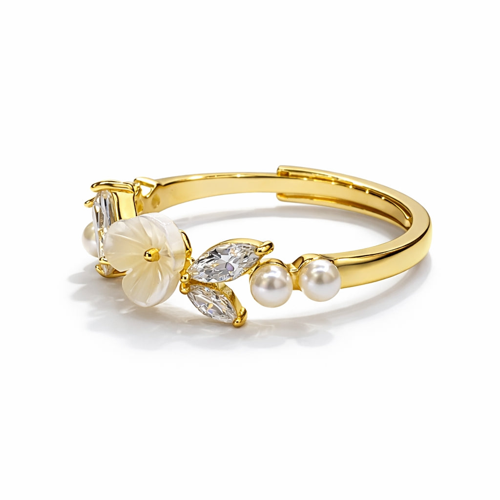 Sterling silver adjustable ring for women