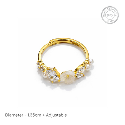 Sterling silver gold rings - jauhari jewellers