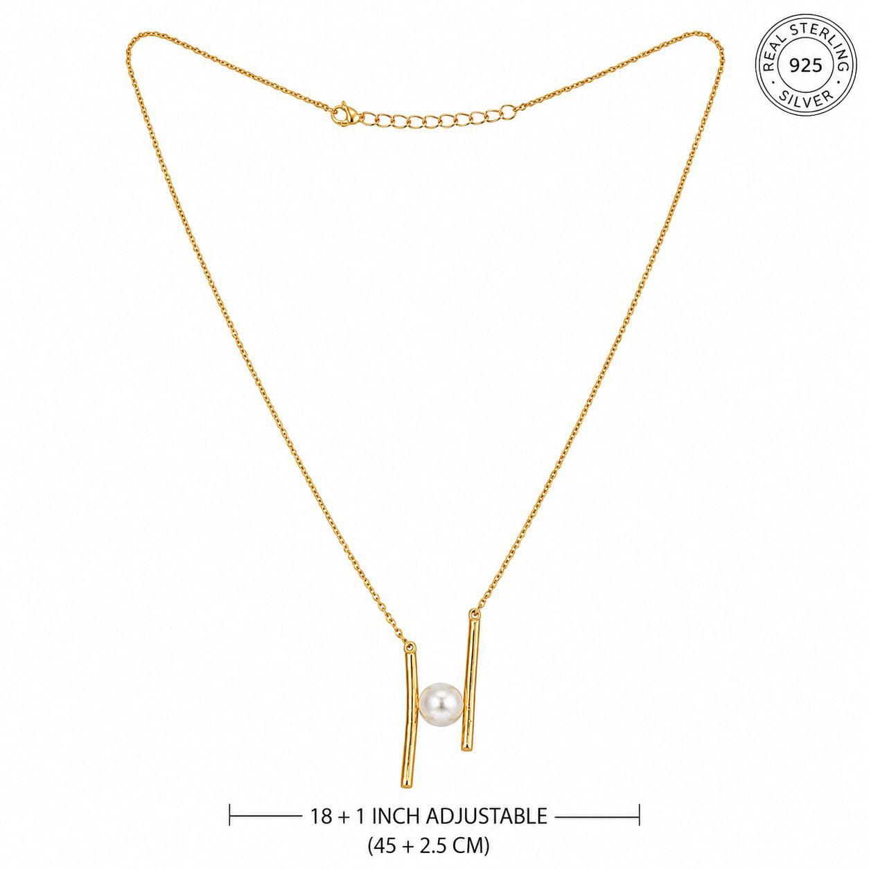 18k gold plated 925 sterling silver pendant. 