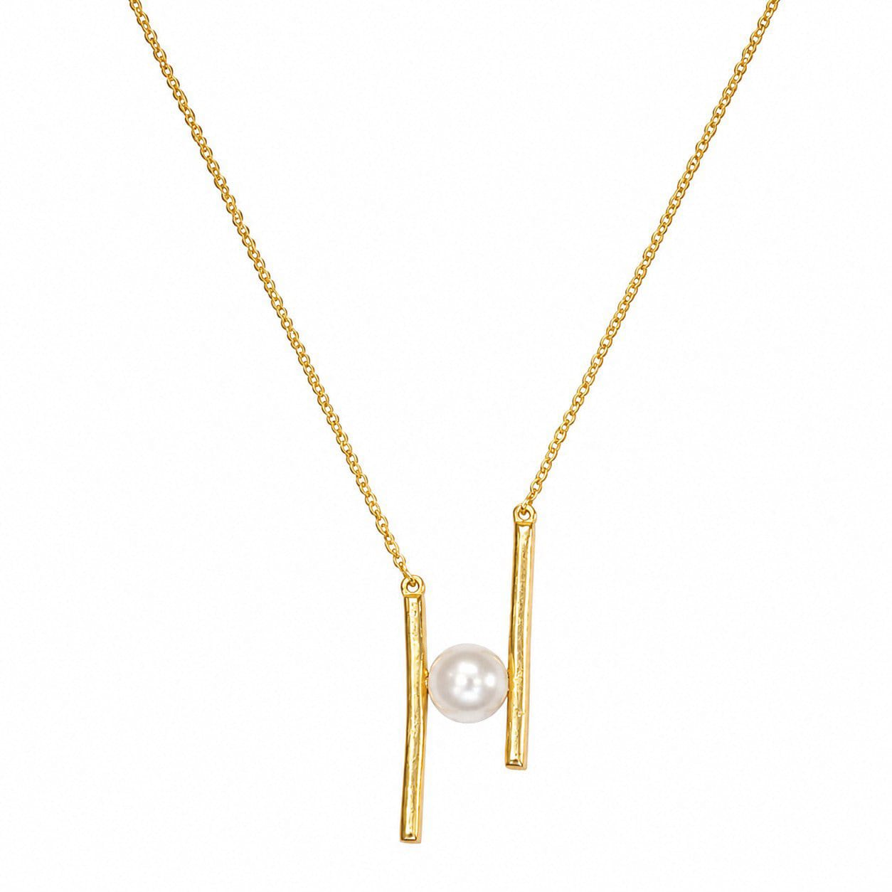 925 Sterling silver pearl pendant necklace. 