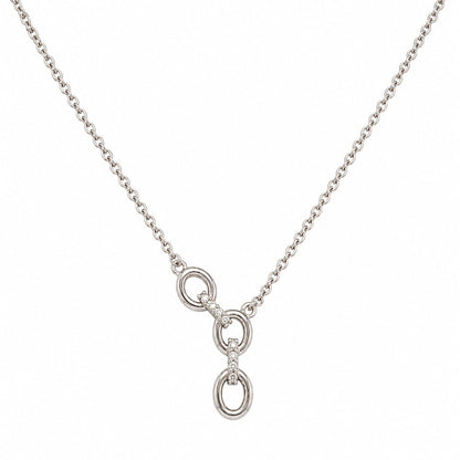 Interlocking Link Pendant Necklace for Women | 925 Sterling Silver Minimalist Jewellery | Jauhari Jewellers
