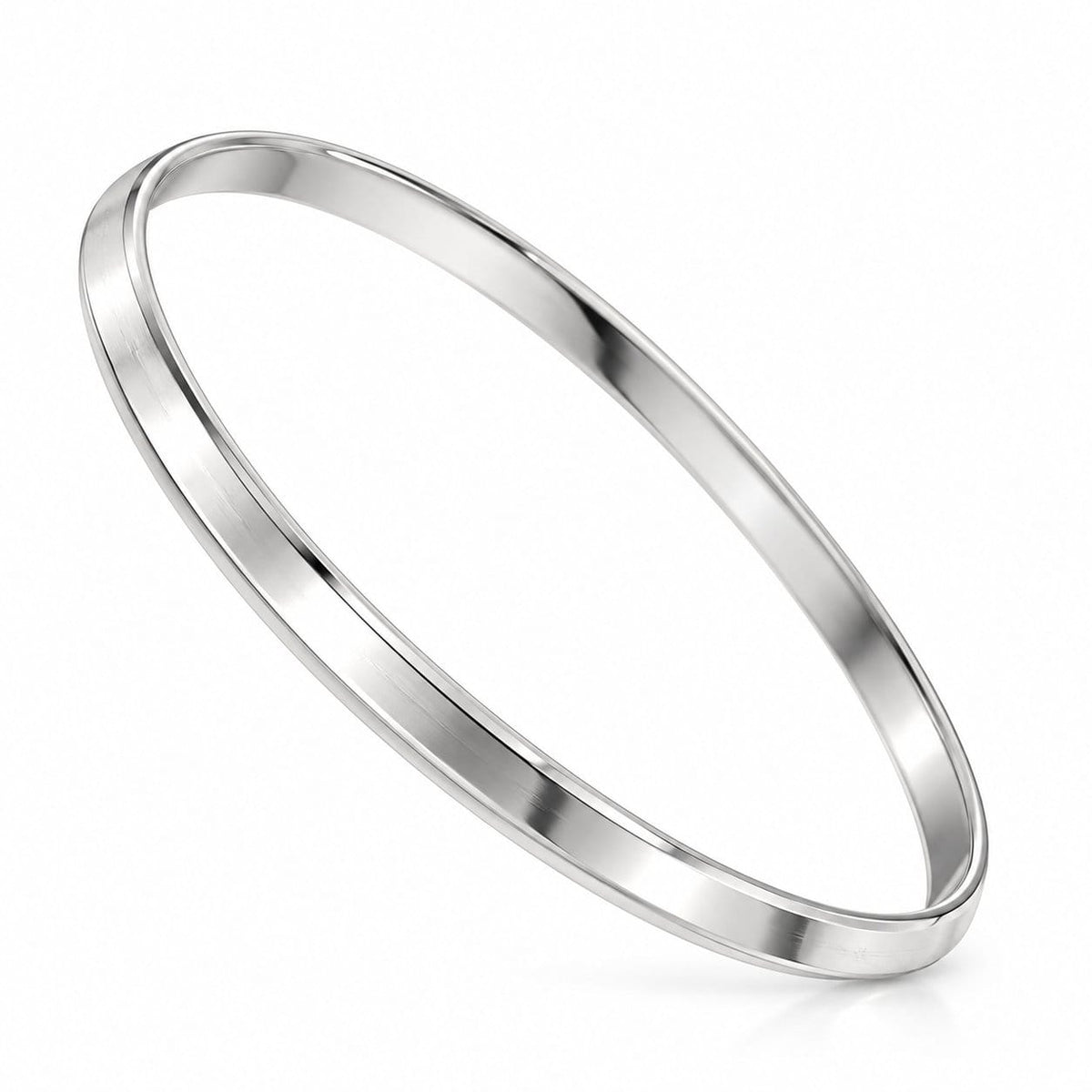 Silver Plain Kada for Men | Jauhari Jewellers