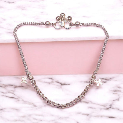 Light Weight Silver Anklets for Women by Jauhari Jewellers