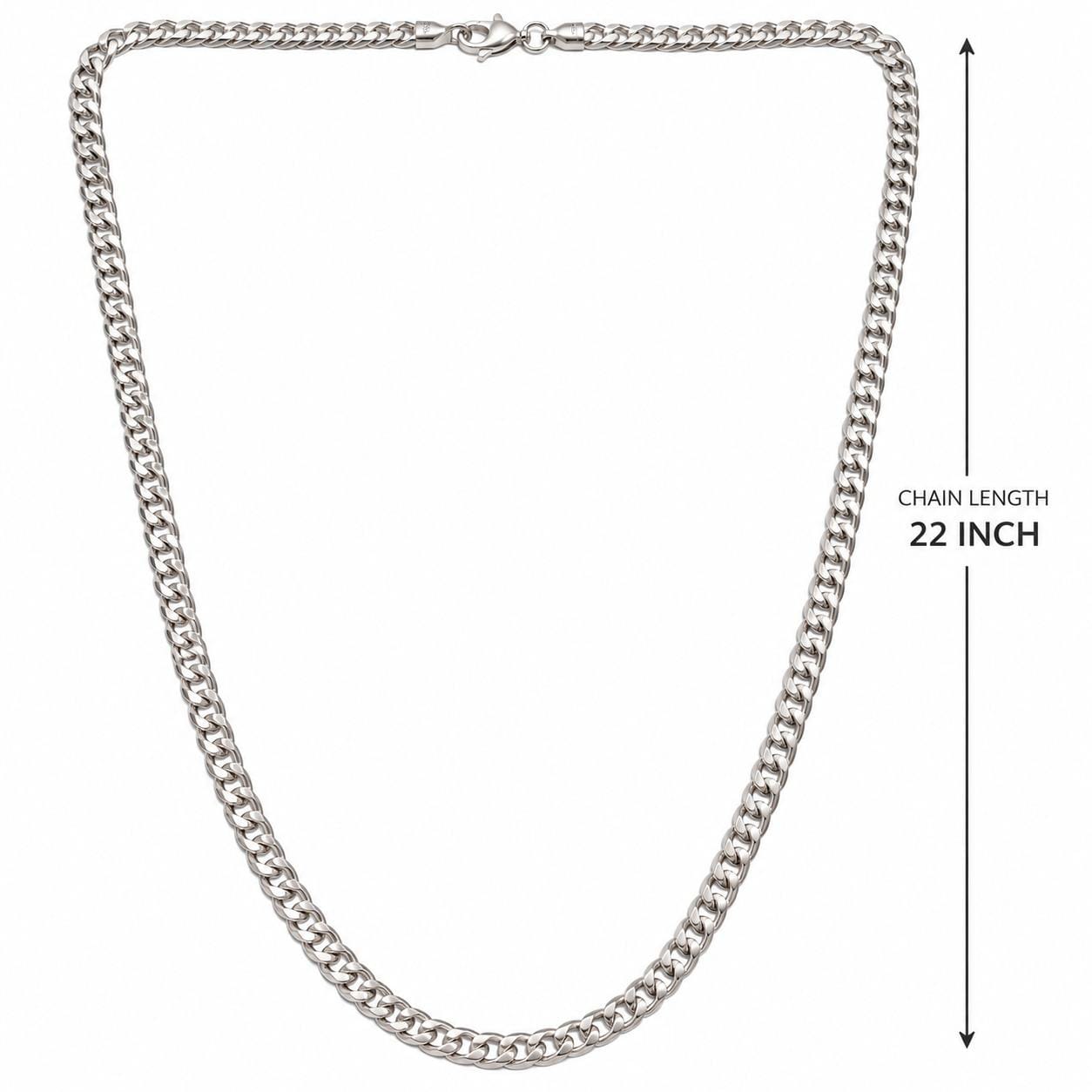 Silver Curb Chain for Men | Jauhari Jewellers