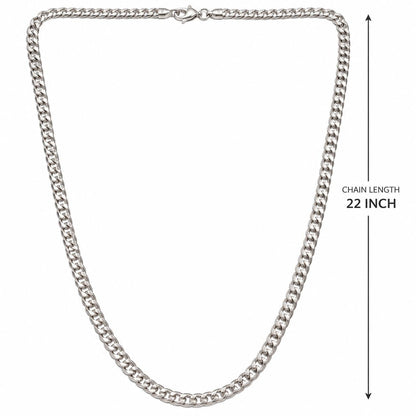 Silver Curb Chain for Men | Jauhari Jewellers
