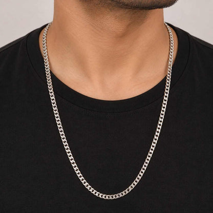 Silver Curb Chain for Men | Jauhari Jewellers