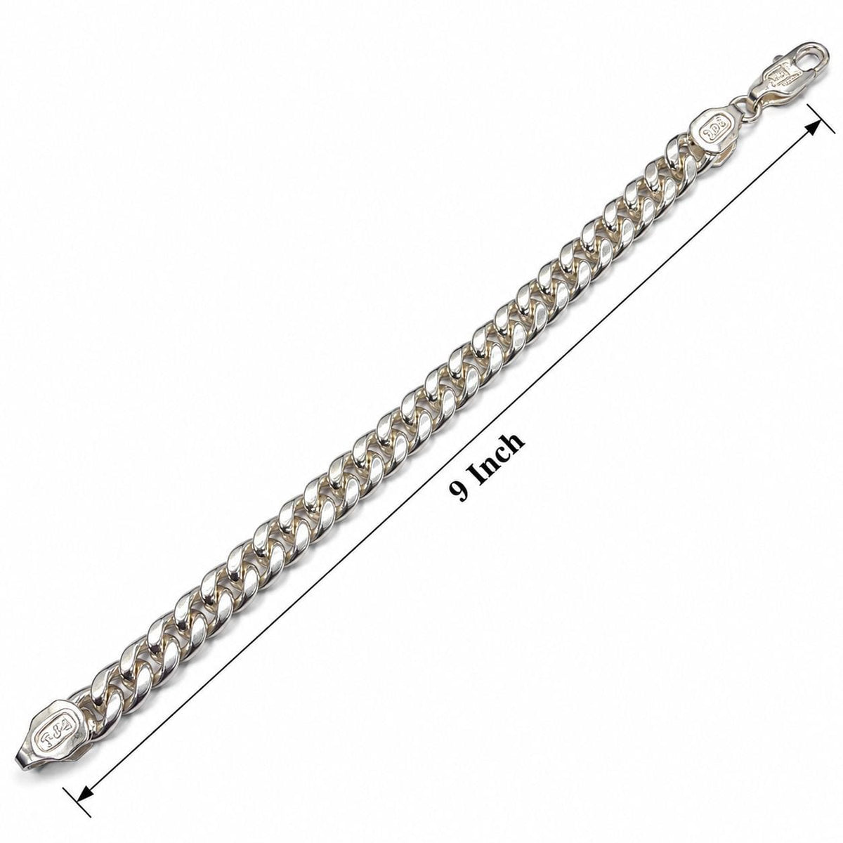 Silver Cuban Link Chain Bracelet for Men | Jauhari Jewellers