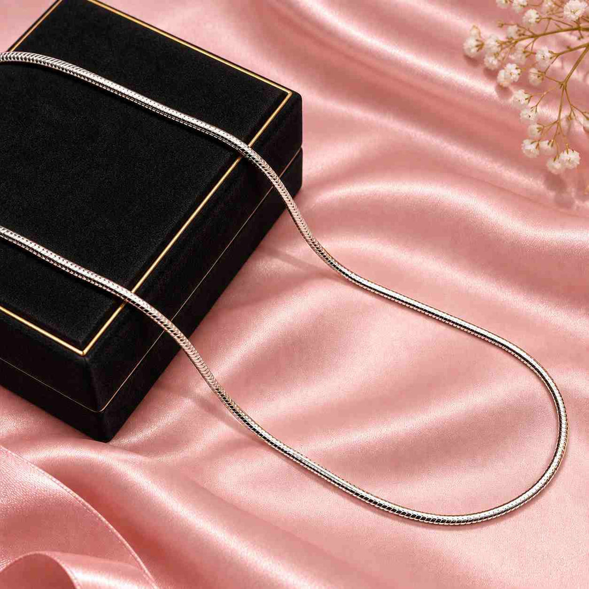 Silver Snake Chain for Men | Jauhari Jewellers