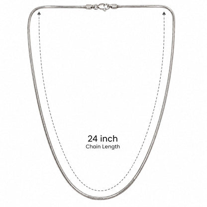 Silver Snake Chain for Men | Jauhari Jewellers