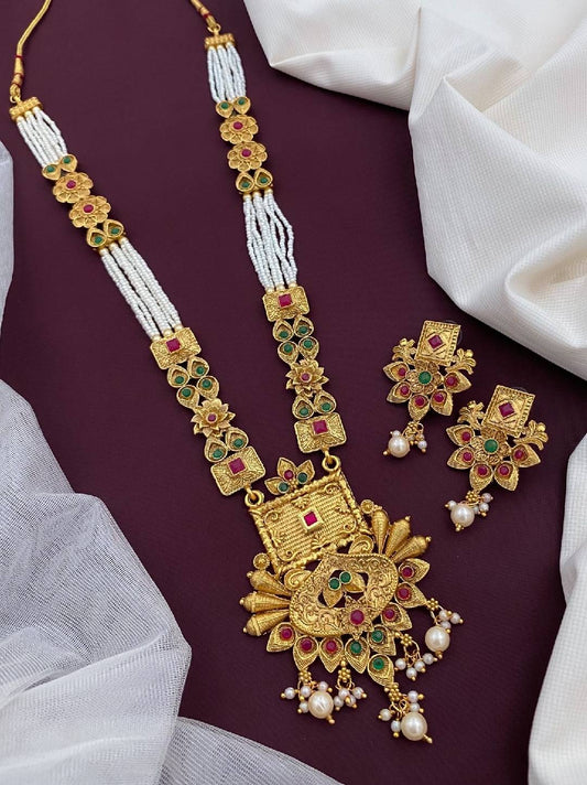Antique Imitation Long Set - Jauhari Jewellers