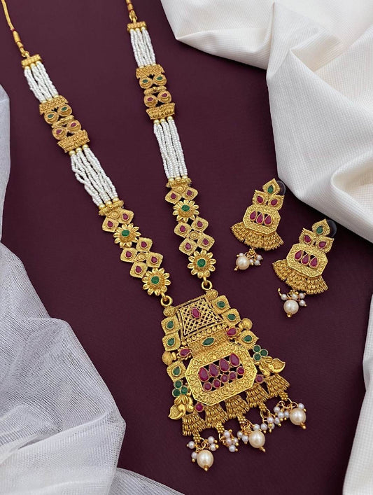 Antique Imitation Long Set - Jauhari Jewellers