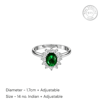 Silver ring latest design for women 