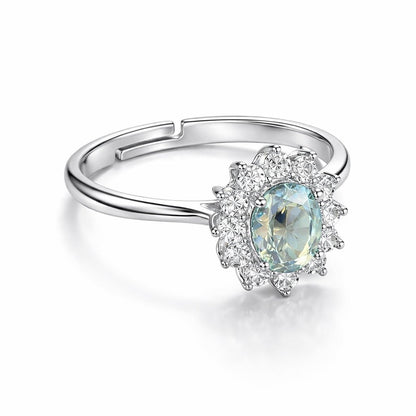 925 sterling silver halo ring