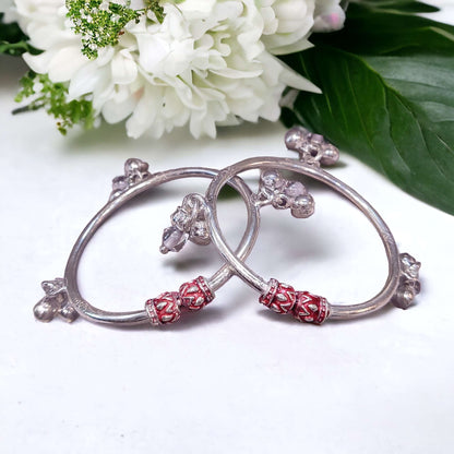 Fancy Silver Kada for Kids - Jauhari Jewellers