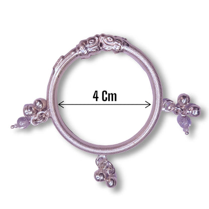 Fancy Silver Kada for Kids - Jauhari Jewellers