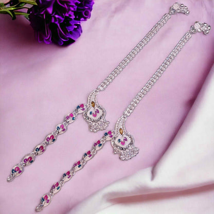 Fancy Silver Payal for Women - Jauhari Jewellers