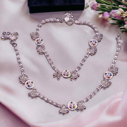 Fancy Silver Payal For Women - Jauhari Jewellers