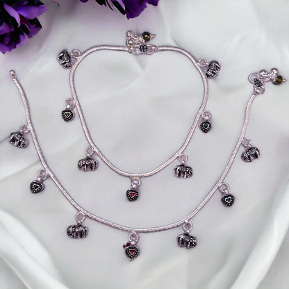 Fancy Silver Payal for Women - Jauhari Jewellers