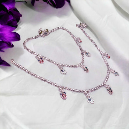 Fancy Silver Payal For Women - Jauhari Jewellers