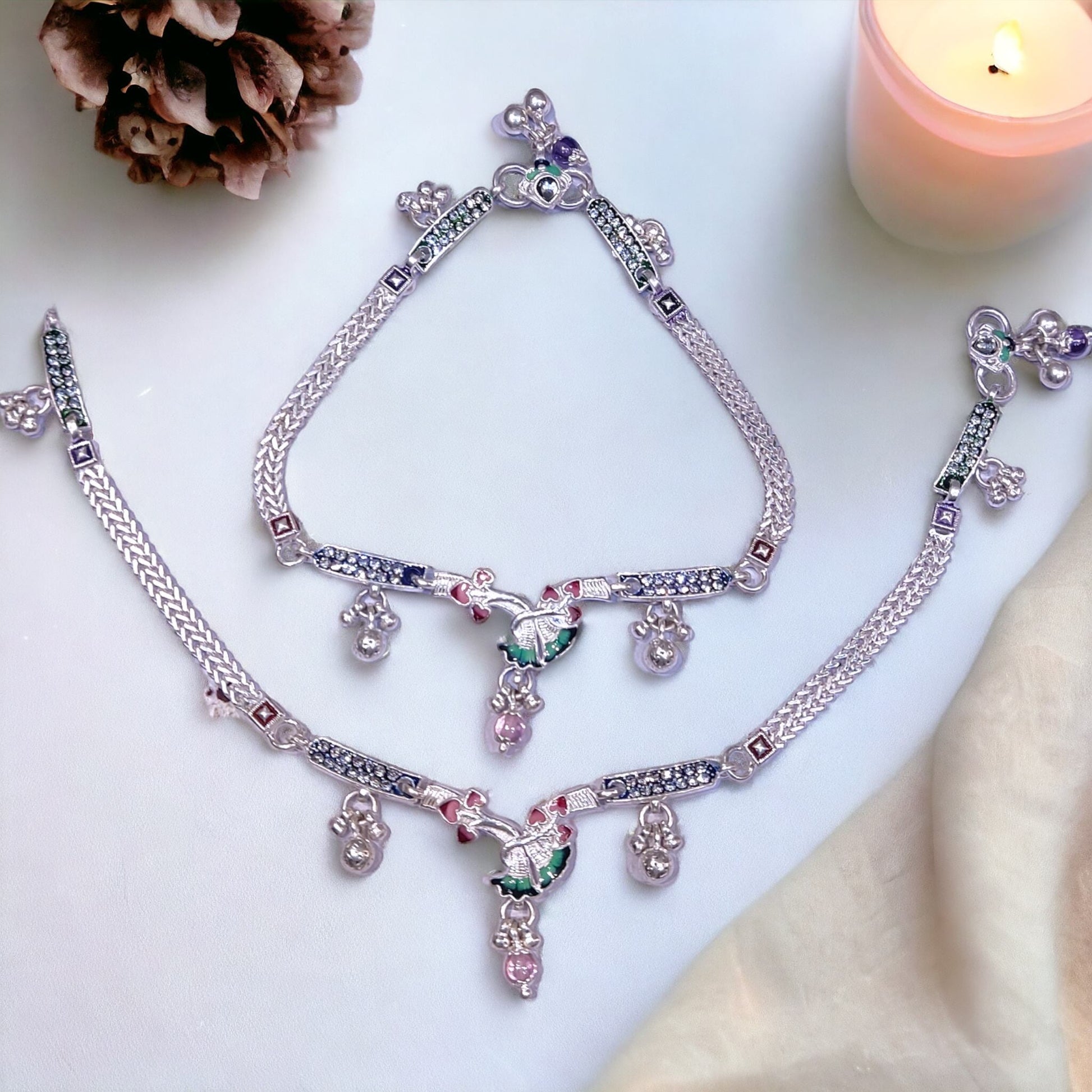 Fancy Silver Payal for Women - Jauhari Jewellers