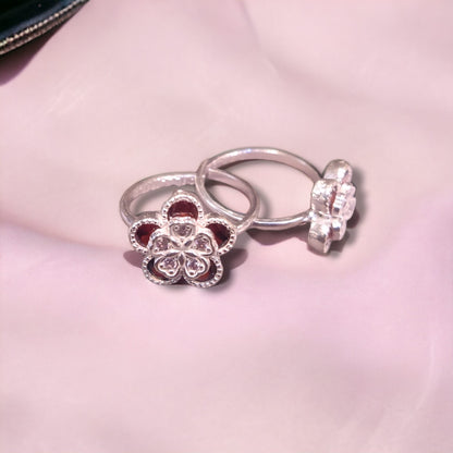 Fancy Silver Toe Rings ( 2 Pairs ) For Women - Jauhari Jewellers
