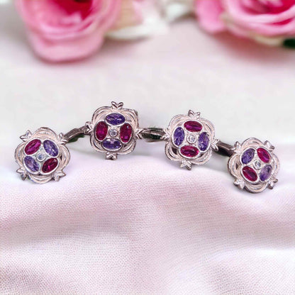 Fancy Silver Toe Rings for Women ( 2 Pairs ) - Jauhari Jewellers