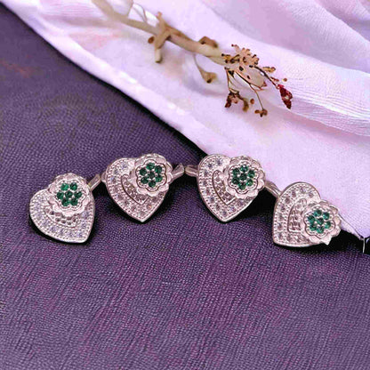 Fancy Silver Toe Rings For Women ( 2 Pairs ) - Jauhari Jewellers