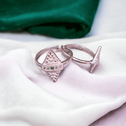Fancy Silver Toe Rings For Women - Jauhari Jewellers