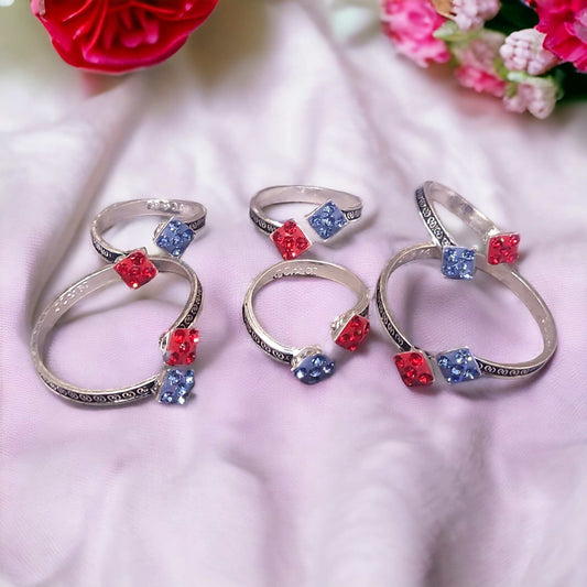 Fancy Silver Toe Rings Set for Women - Jauhari Jewellers