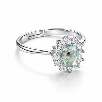 925 sterling silver halo ring